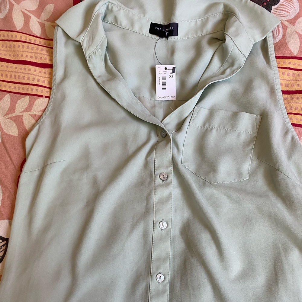The limited mint color blouse